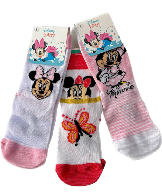 Minnie Mouse Girls Socks