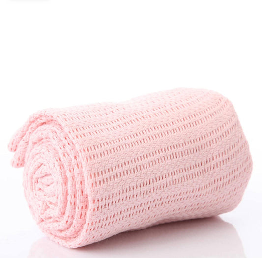 Knitted Blanket - Pink