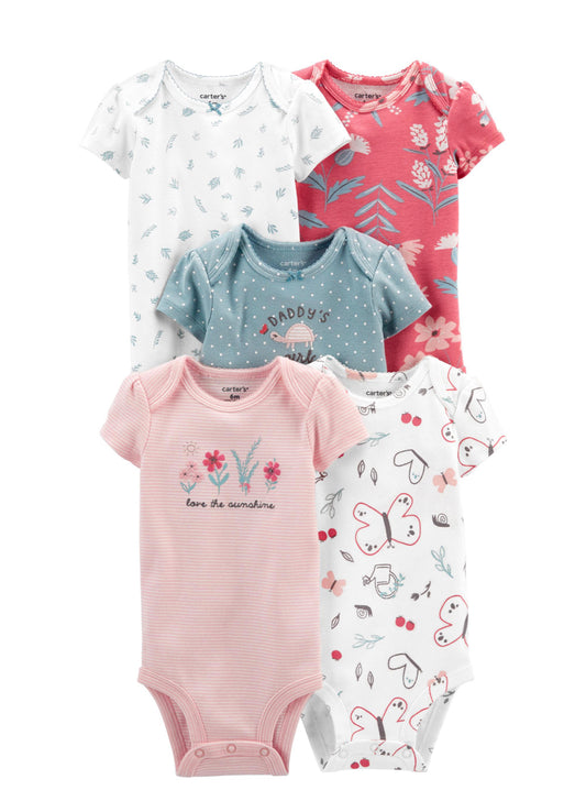 5- Pack Butterfly Bodysuits
