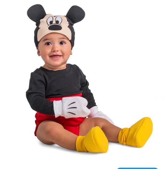 Mickey Mouse Bodysuits & Beanie  Cap