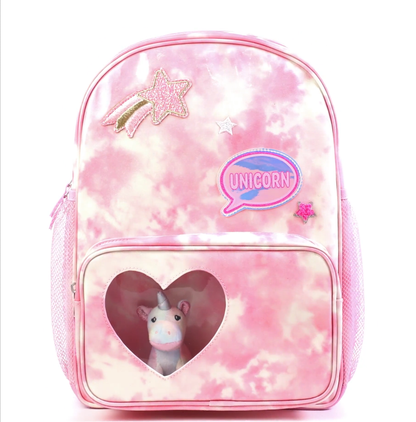 Girls Unicorn Backpack - Pink